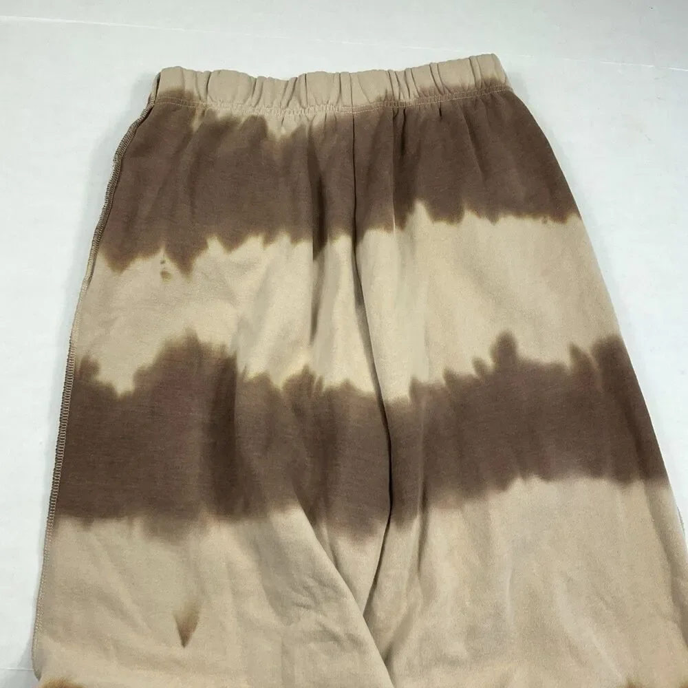 Pacsun Womens Y2K Jogger Sweatpants Tie Dye Fleece Cozy Lounge Boho Streetwear S